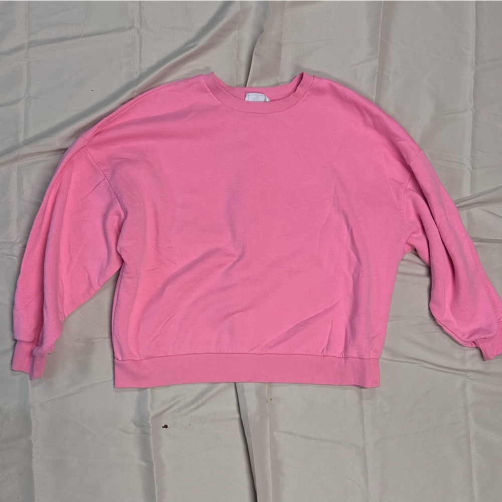 Zenana Outfitters Pink Crew Neck Sweater